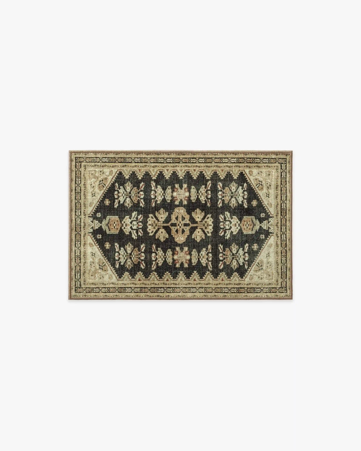 Pradera Tan & Soft Black Rug