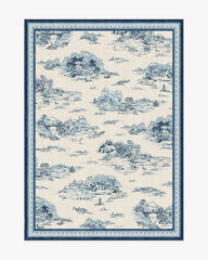 Provence Toile Delft Blue Rug