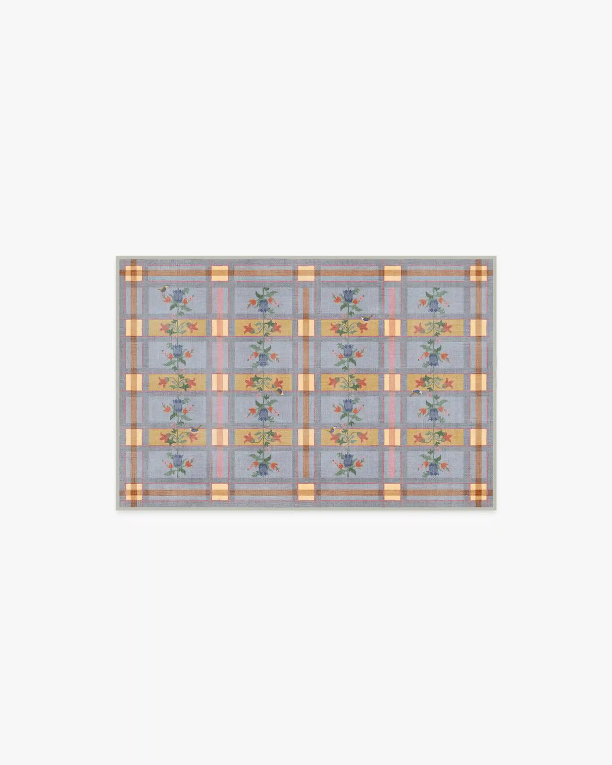 Quinnlyn Slate Blue Multicolor Rug