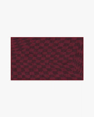 Ricardo Checkerboard Burgundy Rug by Humberto Leon