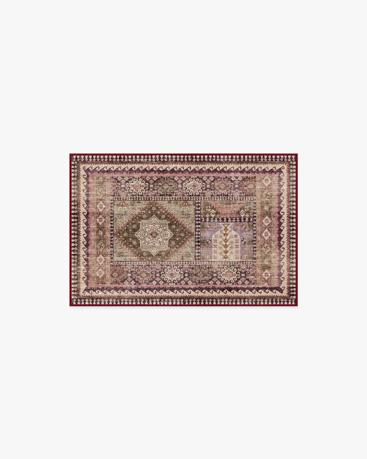 Rumi Mauve & Olive Rug