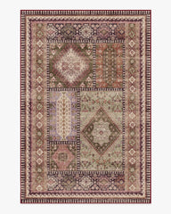 Rumi Mauve & Olive Rug