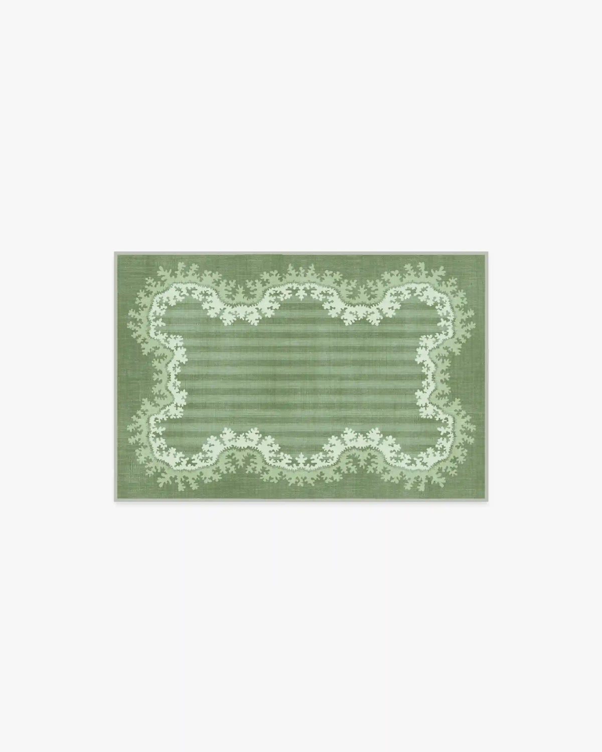 Oxbow Botanical Green Rug by Sanderson