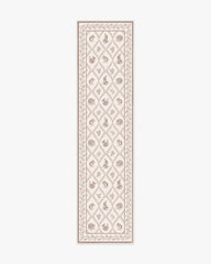 Squirrel & Hedgehog Fawn Rug by Sanderson