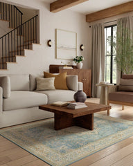 Santiago Blue & Cream Rug