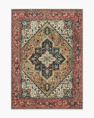 Santiago Camel & Scarlet Rug