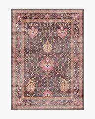 Serafina Coral & Burgundy Rug