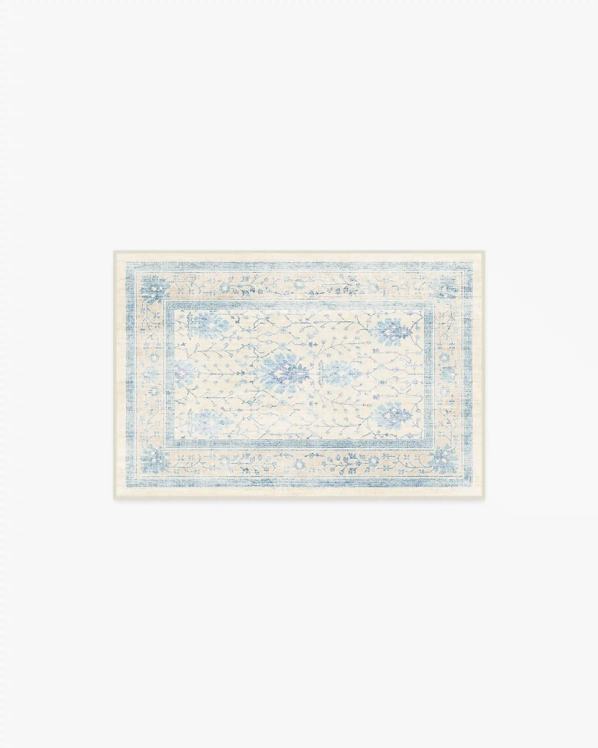 Serafina Cream & Blue Rug