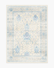 Serafina Cream & Blue Rug