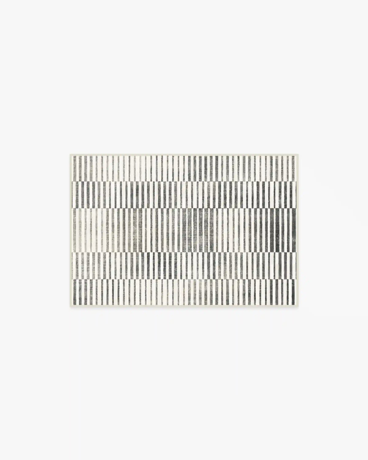Shadow Stripe Black & Cream Rug