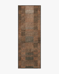 Shadow Stripe Rust Rug