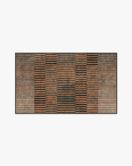Shadow Stripe Rust Rug