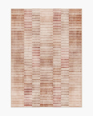Shadow Stripe Terracotta Rug