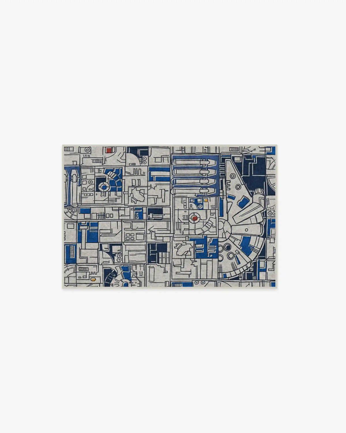 Smugglers Geo R2D2 Blue Rug