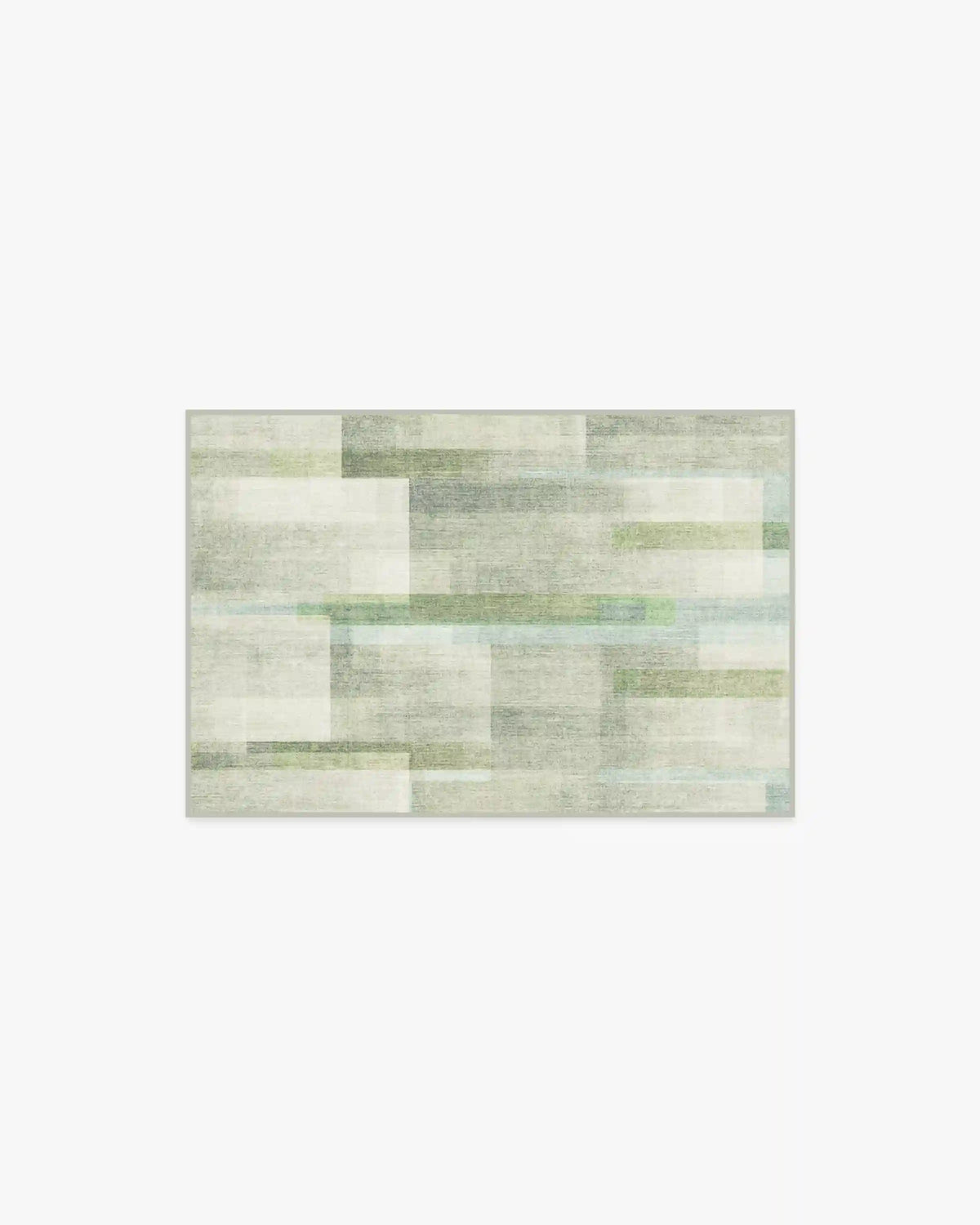 Solar Drift Silver Green Rug