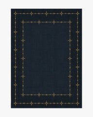 Sparkle Border Dark Navy Rug