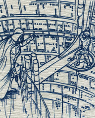 Star Wars Toile Blue Rug