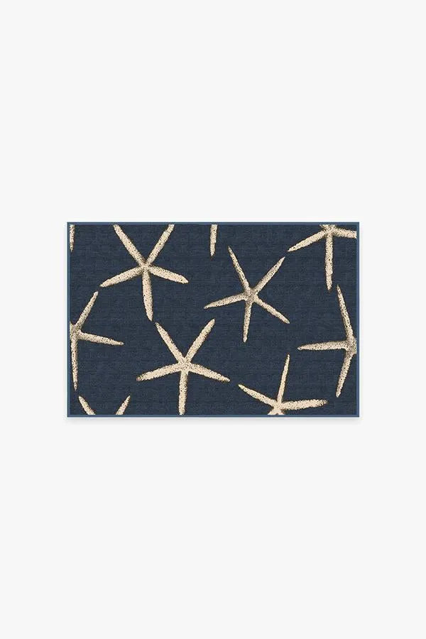 Starfish Navy Rug