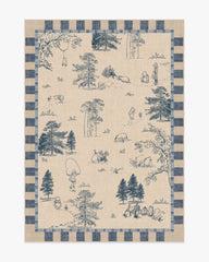 Storybook Grove Natural & Blue Rug