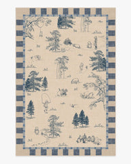 Storybook Grove Natural & Blue Rug