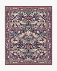 Strawberry Thief Burgundy Rug by Morris & Co.
