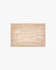 Striated Border Neutral Rug