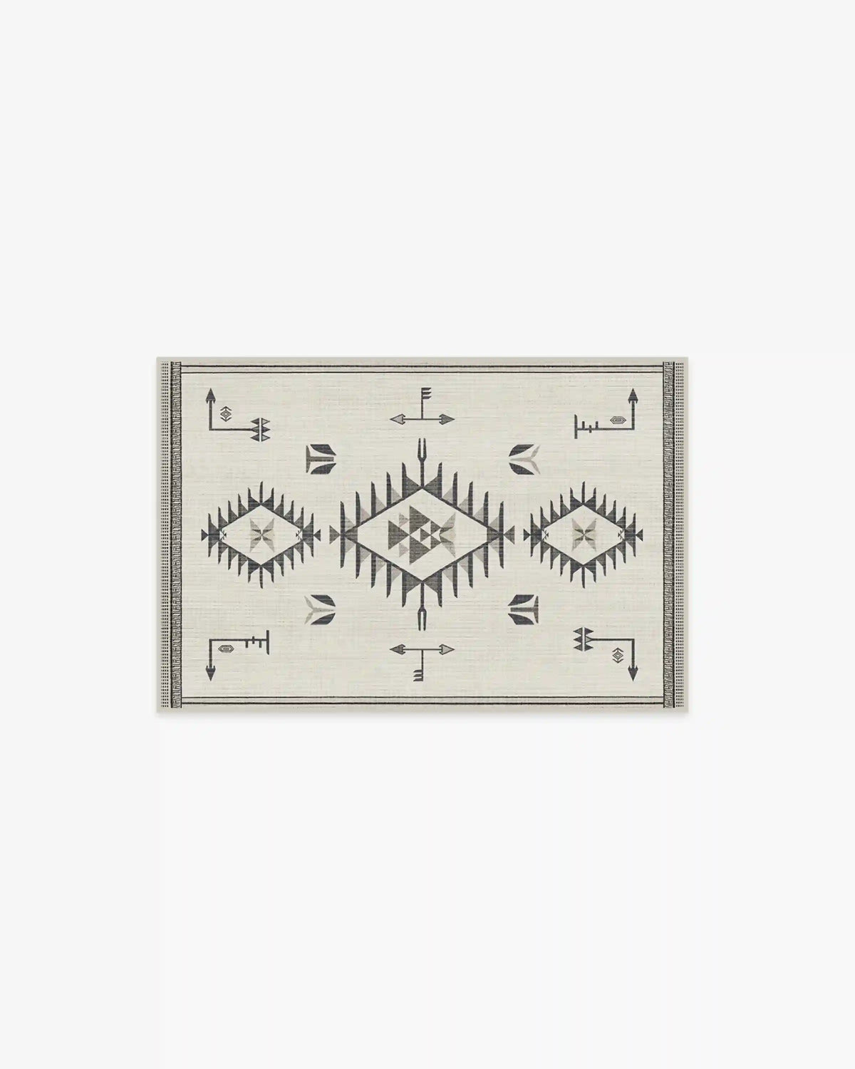 The Child Black & Cream Rug