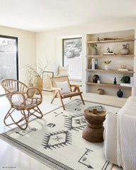 The Child Black & Cream Rug
