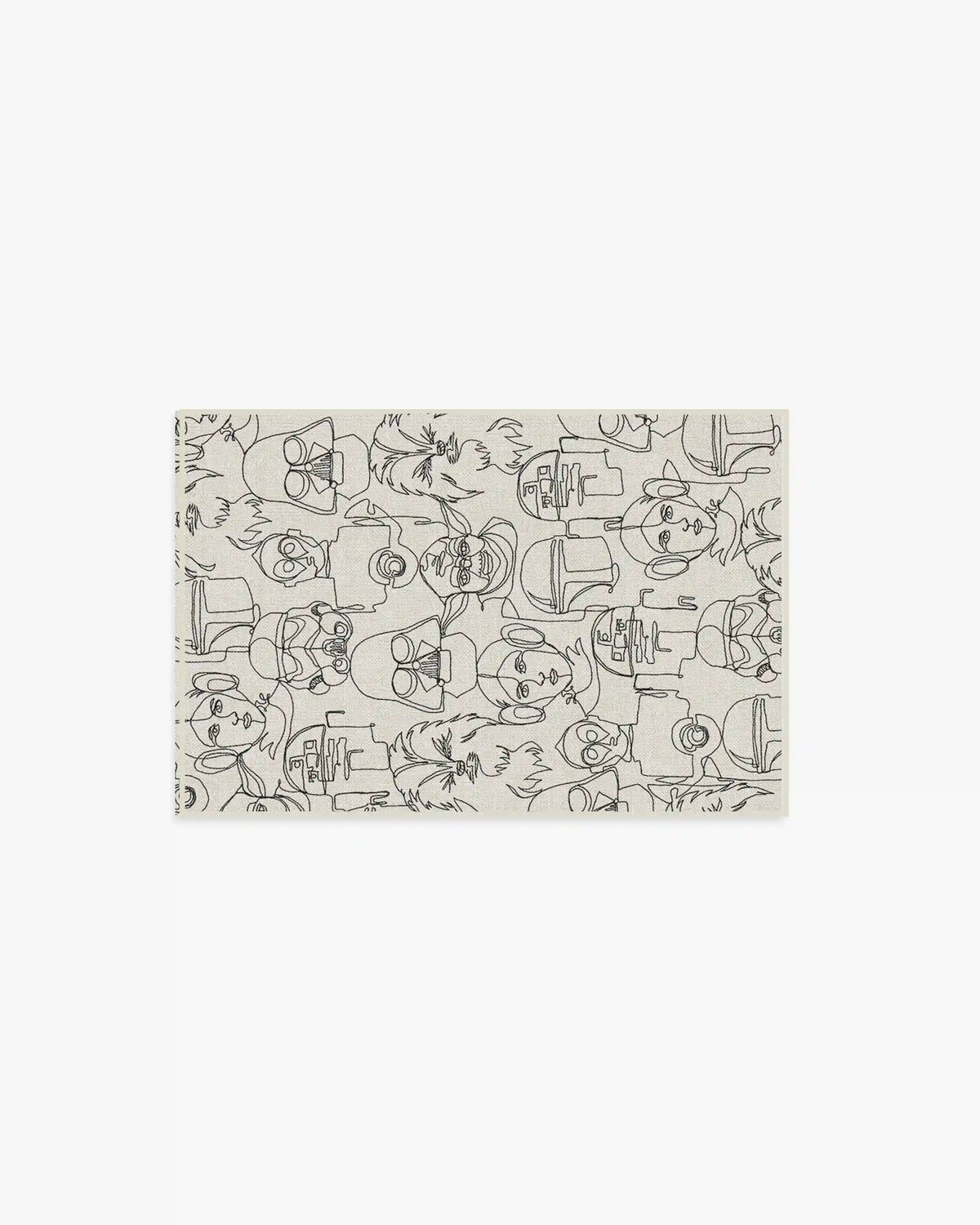 The Saga White & Black Rug