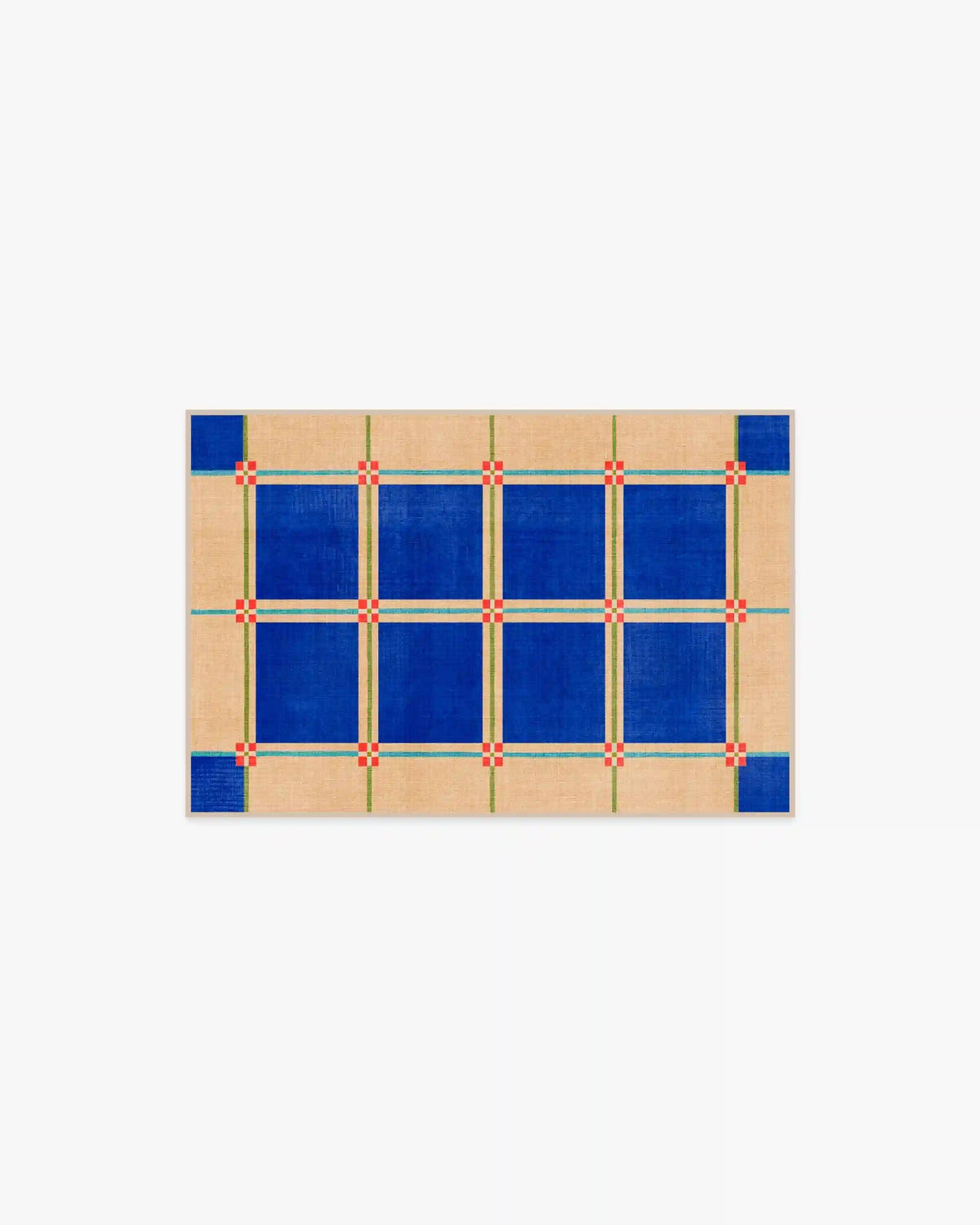 This House Is a Home Blue Rug by Dan Pelosi