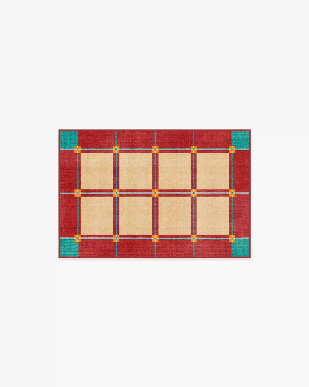 This House Is a Home Brick Red Rug by Dan Pelosi