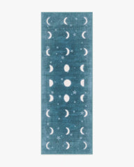 To The Moon And Back Soft Teal Rug by Humberto Leon
