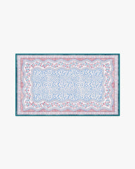 Wendy Animal Border Blue & Pink Rug by Humberto Leon
