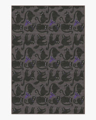 Whisker Mischief Charcoal Rug