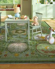 Woodland Wanderer Green Rug
