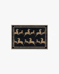 Zebras Black & Natural Rug by Scalamandré