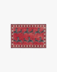 Zebras Red Rug by Scalamandré